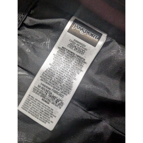 Jansport Cool Student Backpack Laptop Pocket Synthetic Leather Base Russet Red - Picture 8 of 8